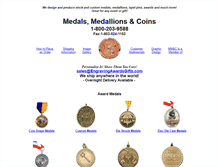 Tablet Screenshot of medalsmedallionscoins.com